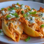 Creamy Buffalo Chicken Stuffed Shells