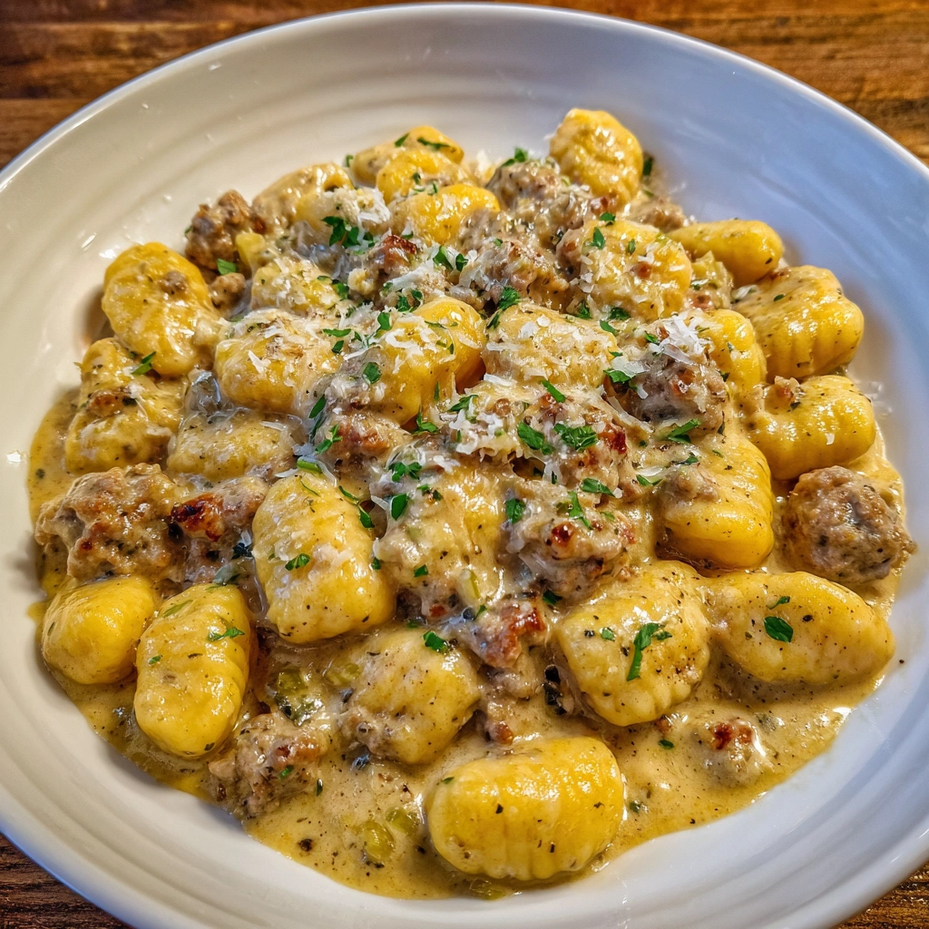Creamy Butternut Squash Gnocchi with Sausage: Irresistible 2 8 Creamy Butternut Squash Gnocchi with Sausage