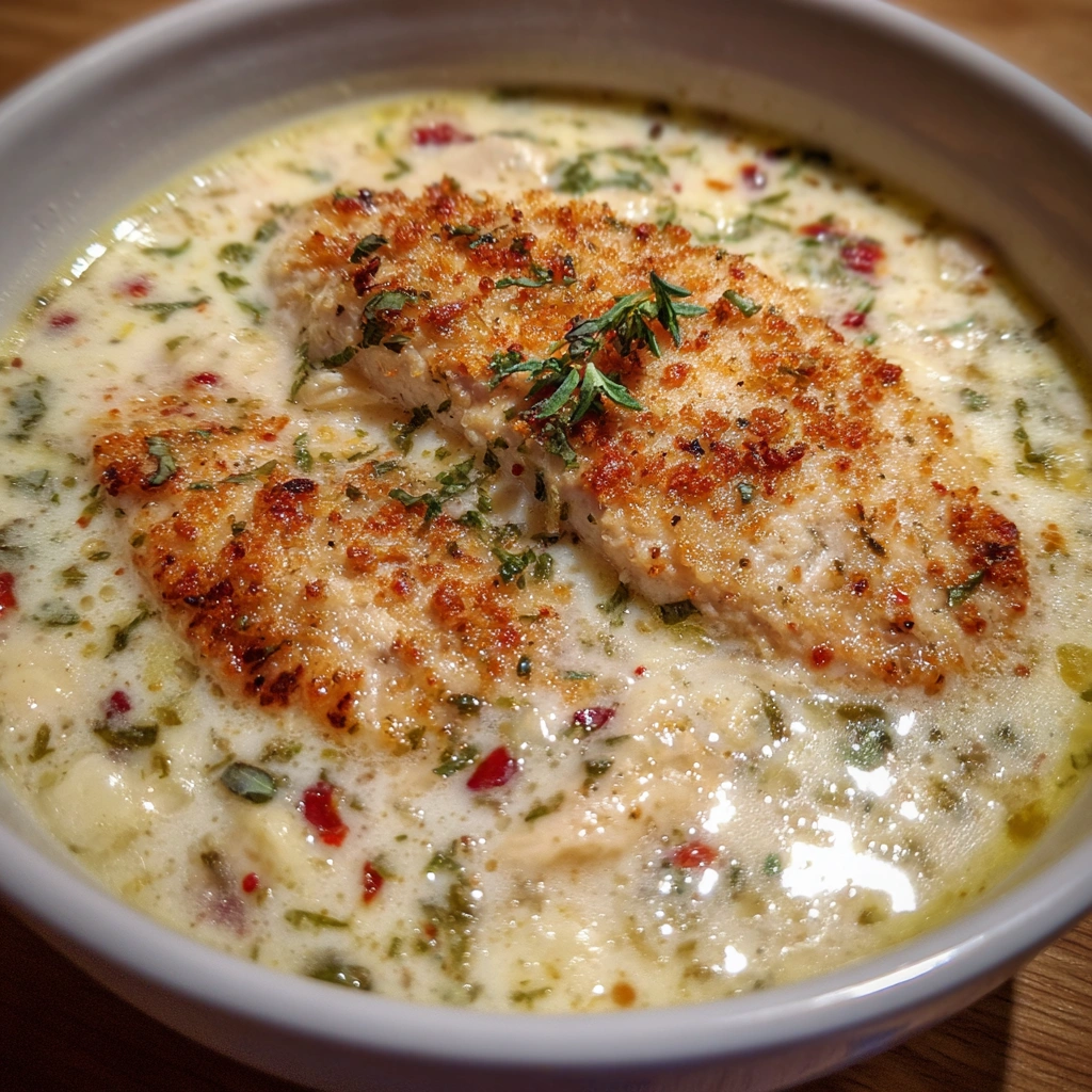 Creamy Chicken Parmesan Soup