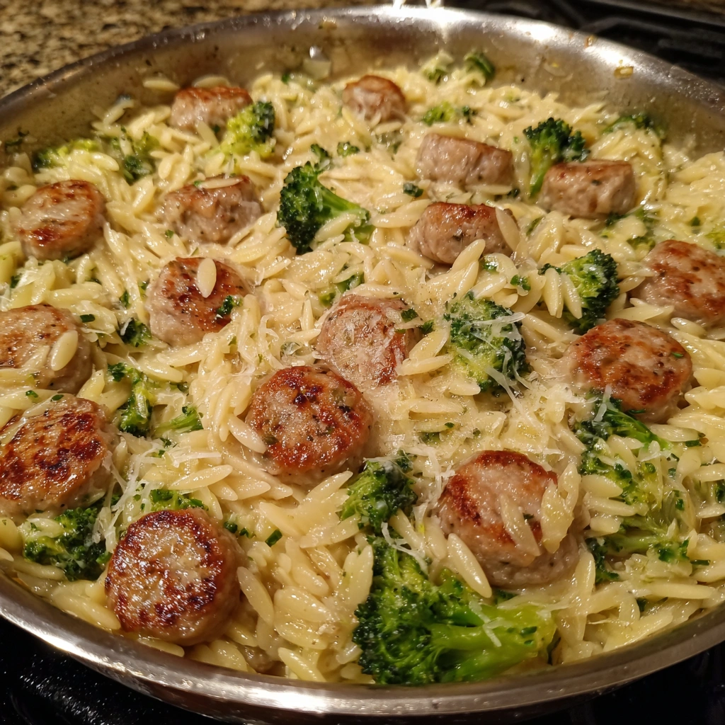 Creamy Chicken Sausage Orzo with Broccoli is 30 Easy Quick. 8 Creamy Chicken Sausage Orzo with Broccoli is 30 Easy Quick.