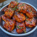 Crispy Air Fryer Honey Garlic Salmon Bites