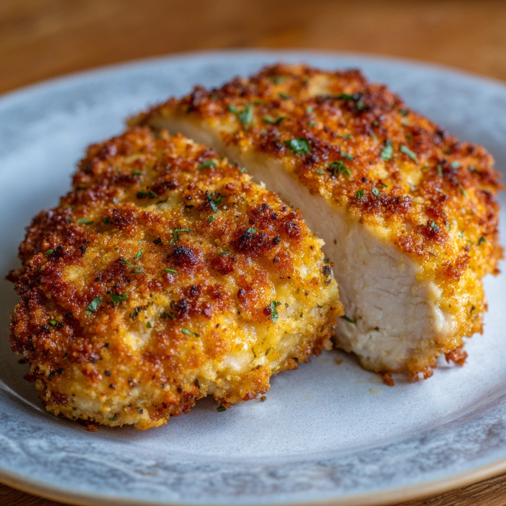 Crispy Air Fryer Parmesan Crusted Chicken: Epic Easy 4 Wow. 6 Crispy Air Fryer Parmesan Crusted Chicken