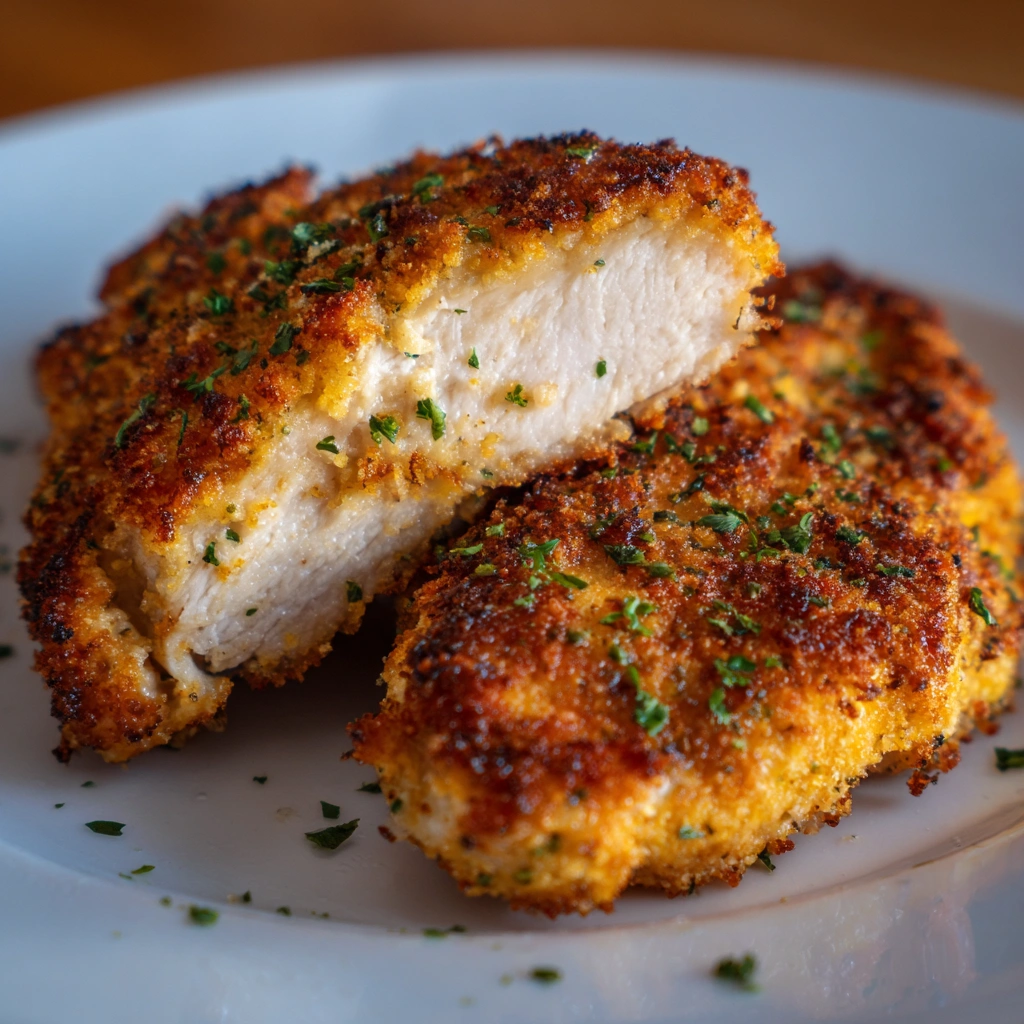 Crispy Air Fryer Parmesan Crusted Chicken: Epic Easy 4 Wow. 8 Crispy Air Fryer Parmesan Crusted Chicken