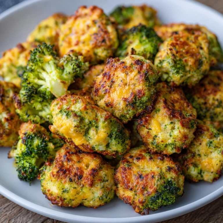 Crispy Broccoli Cheddar Poppers