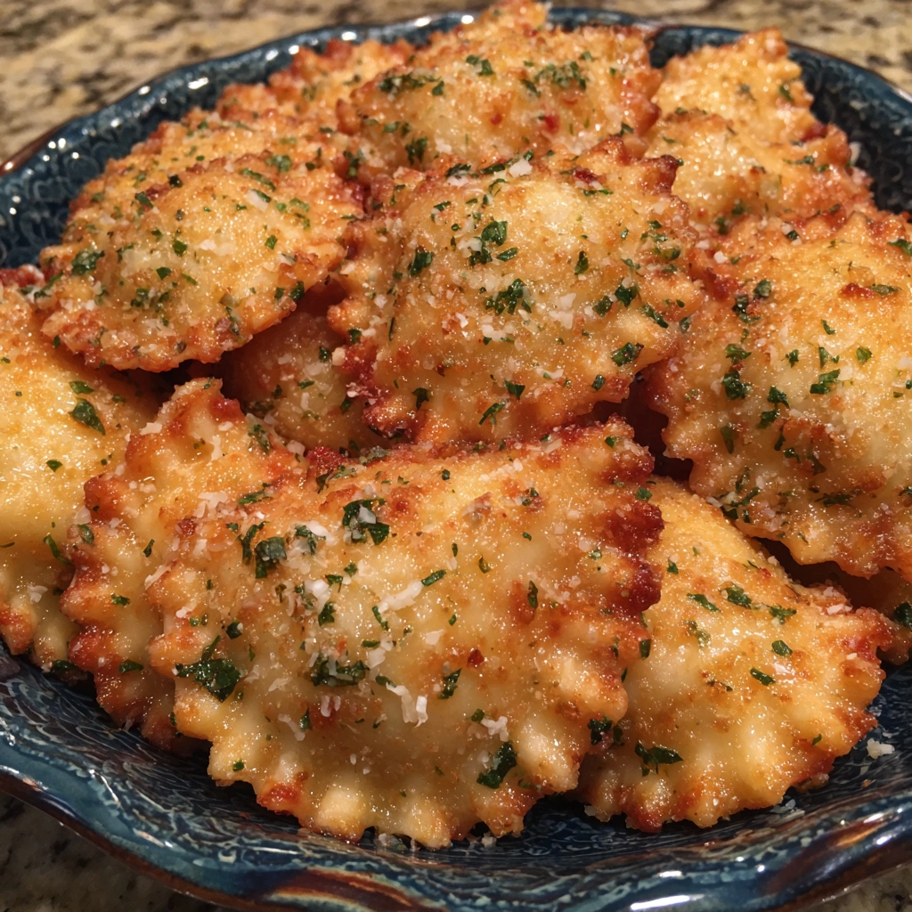 Crispy Ravioli Appetizer Delivers 5 Ultimate Cheesy Bites. 8 Crispy Ravioli Appetizer
