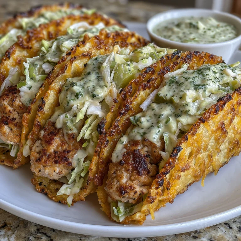 Dill Pickle Ranch Chicken Tacos with Crispy Cheese Lace 5 Dill Pickle Ranch Chicken Tacos with Crispy Cheese