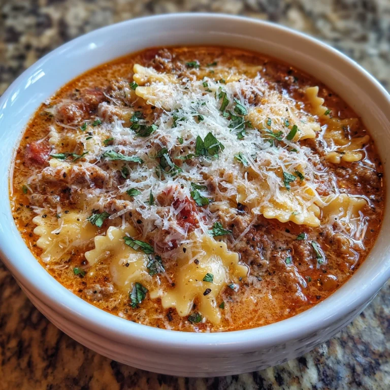 Easy Creamy Lasagna Soup