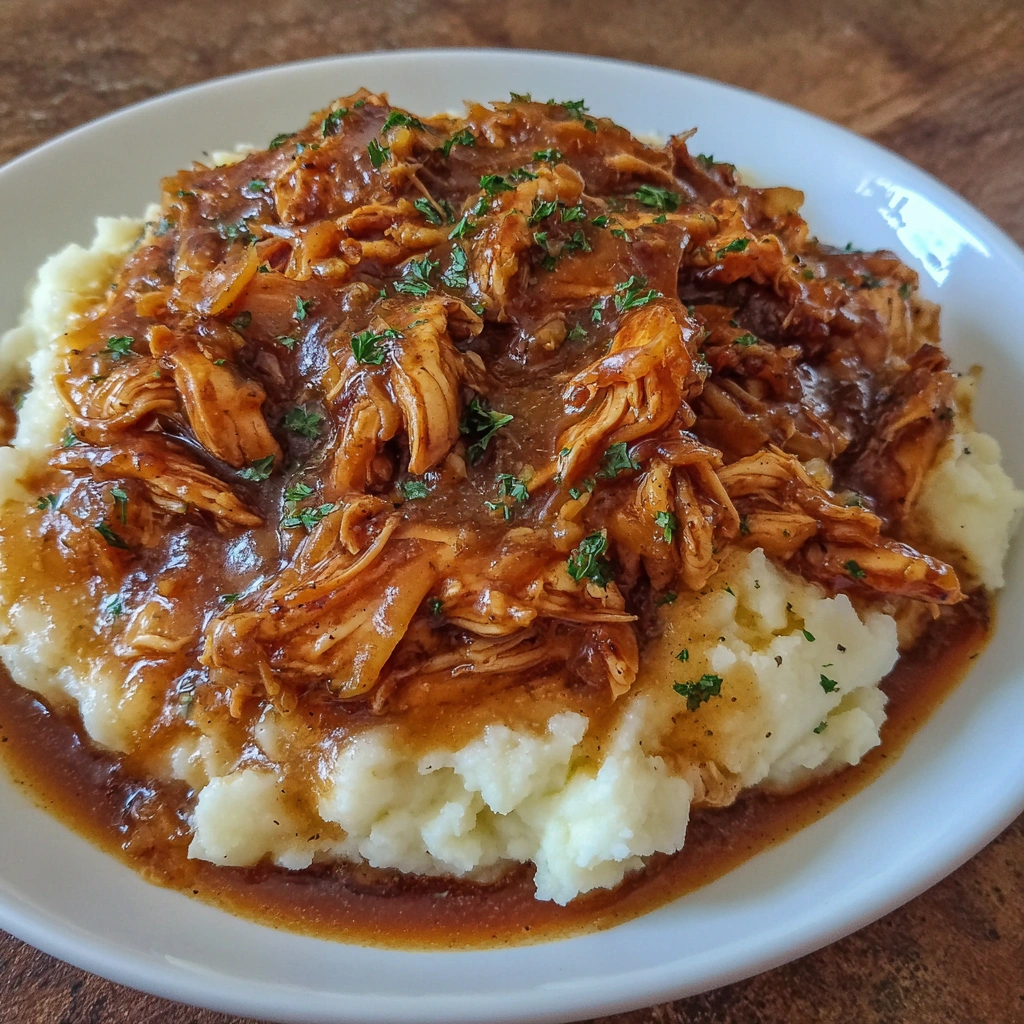 Easy Crockpot Chicken and Gravy