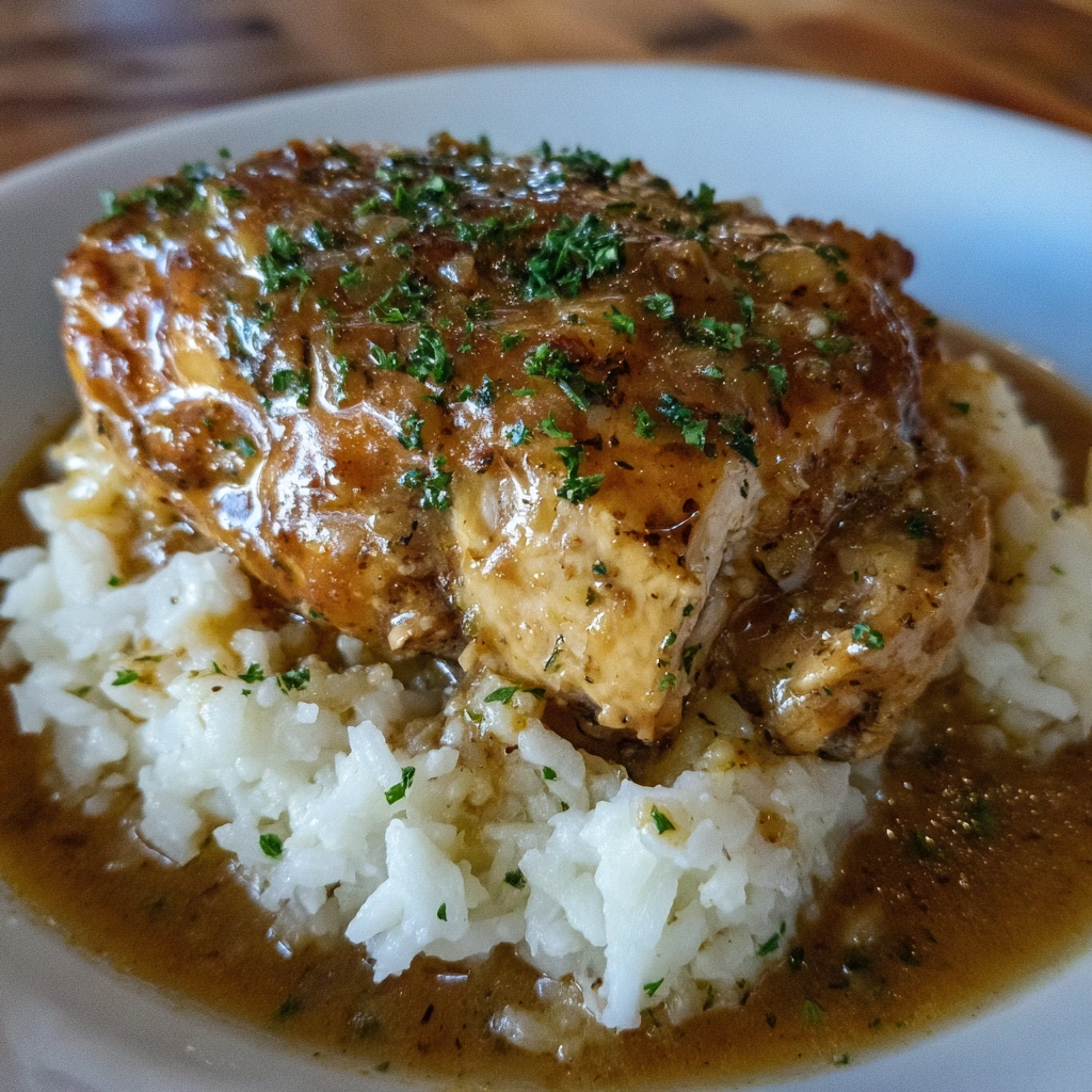 Easy Crockpot Chicken and Gravy