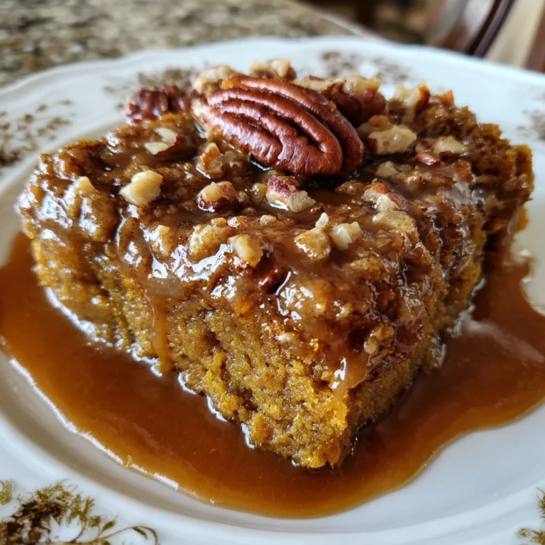 Homemade Pumpkin Pecan Cobbler