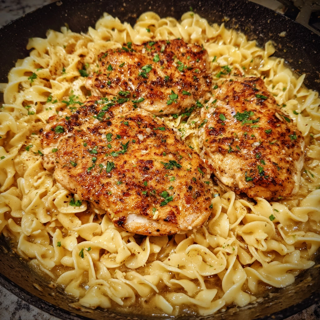 One Pan Chicken with Buttered Noodles is 2 easy fast tasty. 6 One Pan Chicken with Buttered Noodles