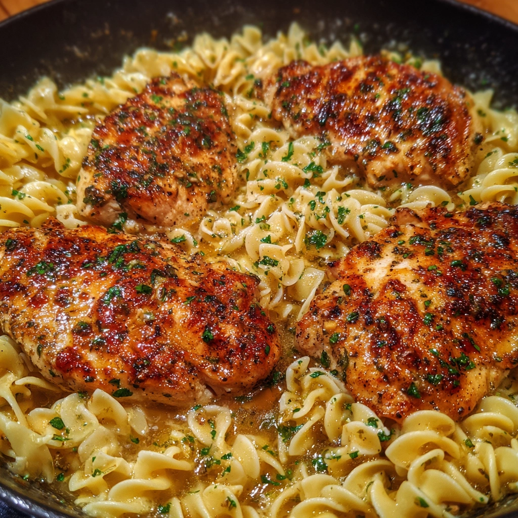 One Pan Chicken with Buttered Noodles is 2 easy fast tasty. 7 One Pan Chicken with Buttered Noodles