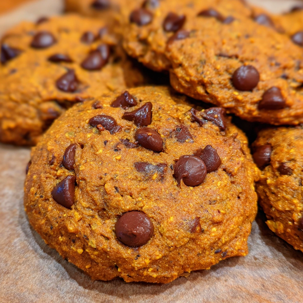 Protein Packed Chocolate Chip Pumpkin Cookies:yum wow top 3 8 Protein Packed Chocolate Chip Pumpkin Cookies