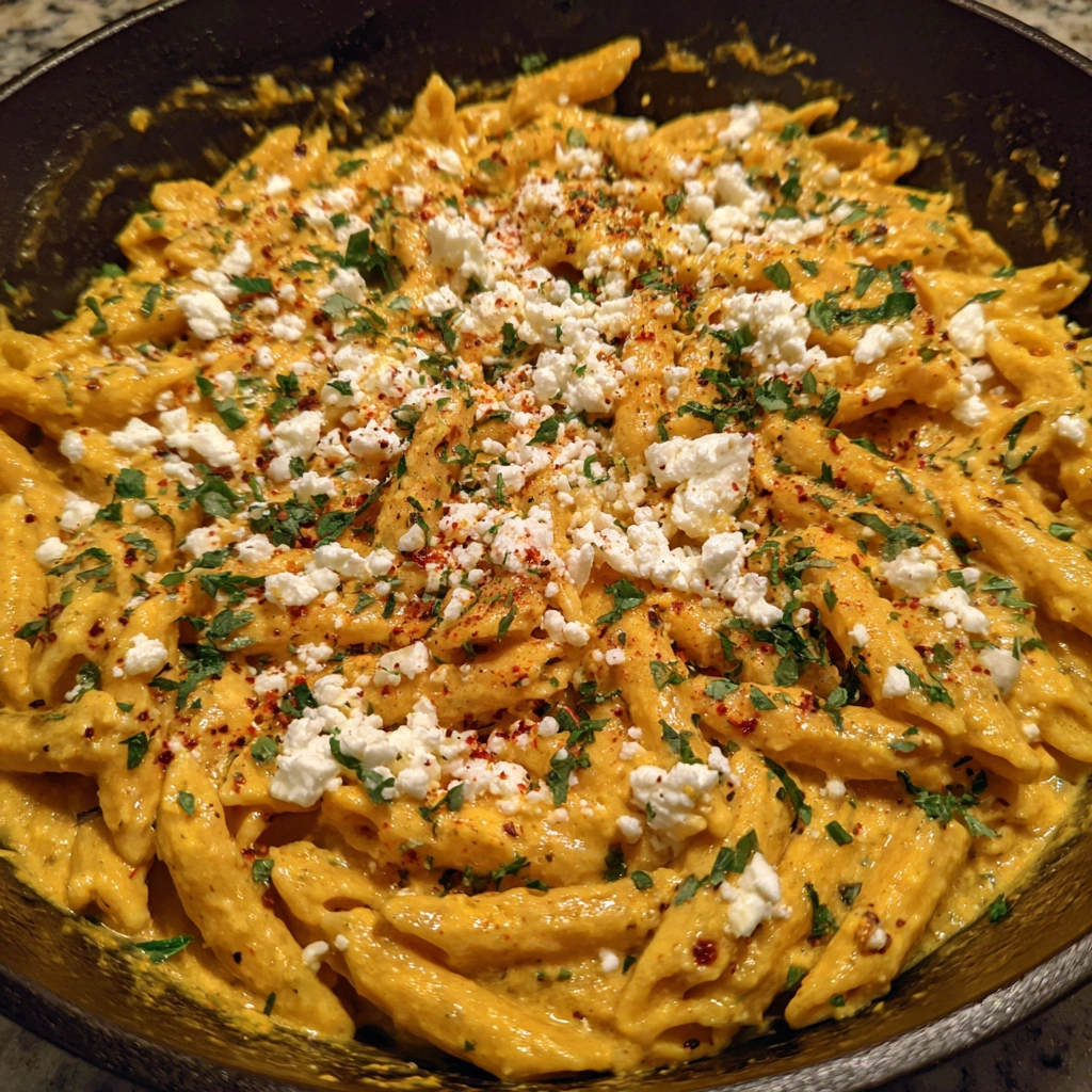 Pumpkin Pasta with Feta: 3-Step Easy, Creamy, Irresistible 7 Pumpkin Pasta with Feta