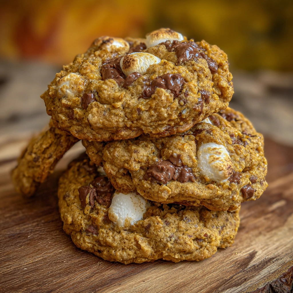Pumpkin S’mores Cookies bring 5 Epic Easy Delish bites. 8 Pumpkin S’mores Cookies