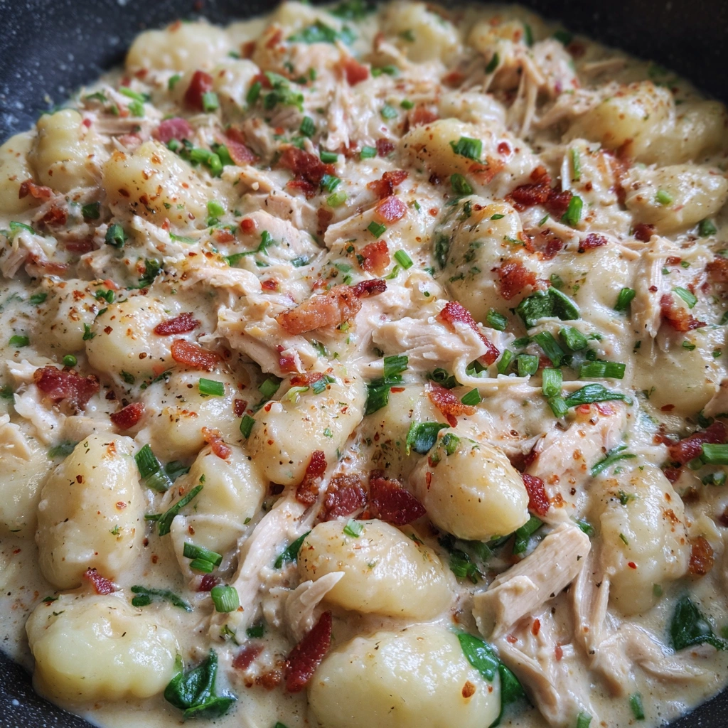 Quick Creamy Crack Chicken Gnocchi