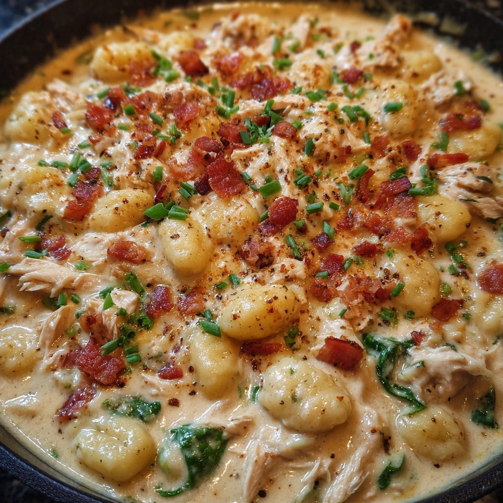 Quick Creamy Crack Chicken Gnocchi