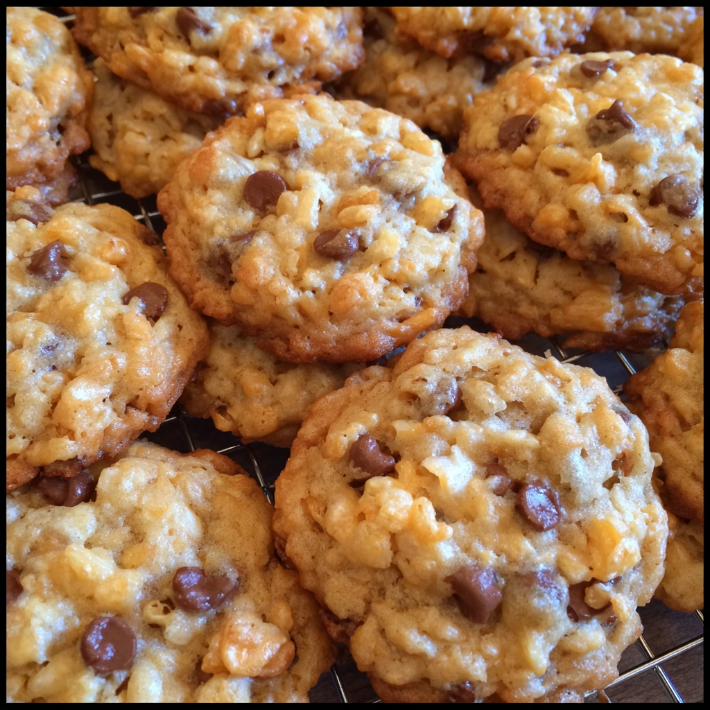 Rice Krispie Chocolate Chip Cookies 