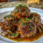 Slow Cooker Salisbury Steak Meatballs