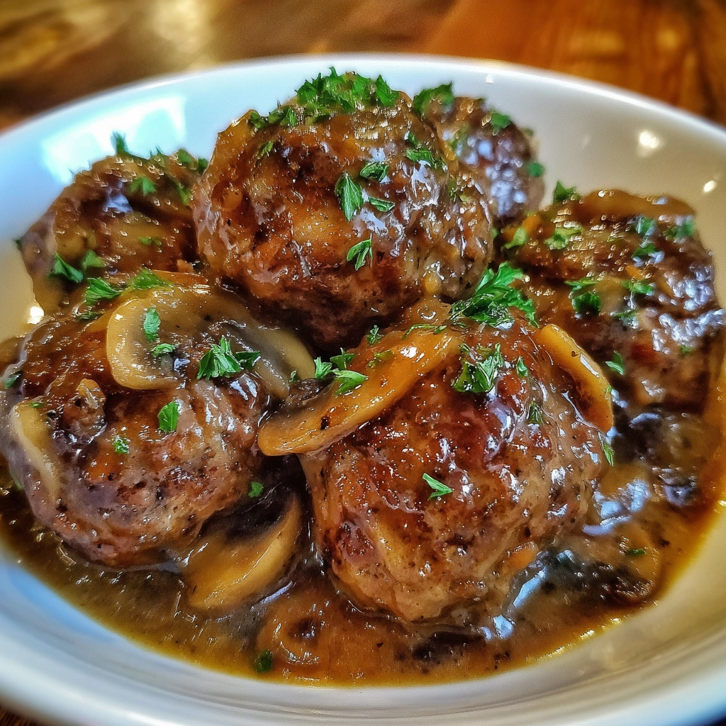 Slow Cooker Salisbury Steak Meatballs are 3 Easy Yum Wow. 7 Slow Cooker Salisbury Steak Meatballs