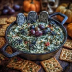 Spinach Dip Graveyard Scene
