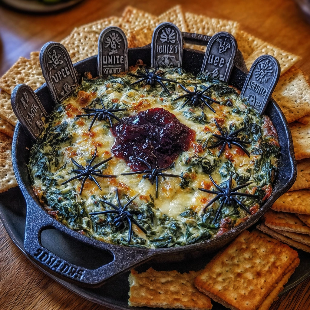 Spinach Dip Graveyard Scene Brings 3 Epic Bold Hot Delights 8 Spinach Dip Graveyard Scene
