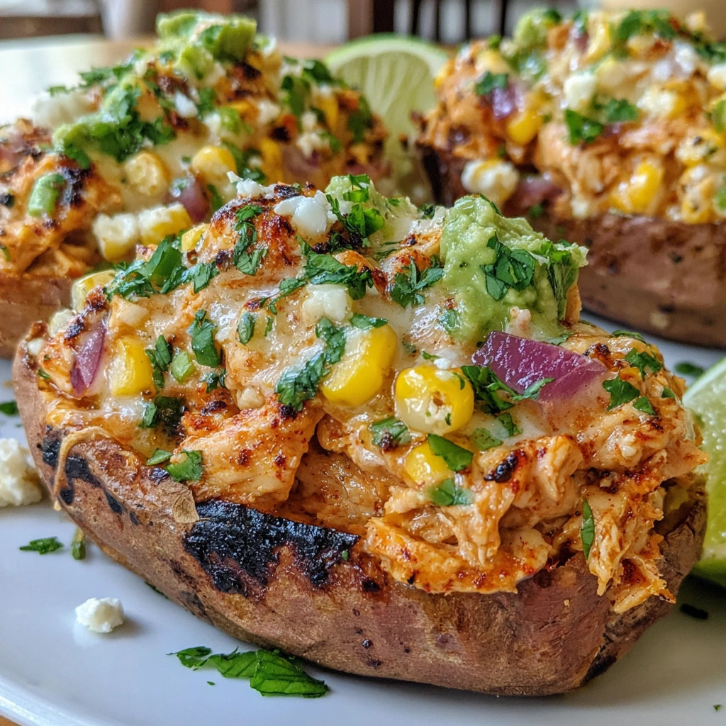 Street Corn Chicken Sweet Potatoes with Hot Honey Lime 6 Street Corn Chicken Sweet Potatoes with Hot Honey Lime