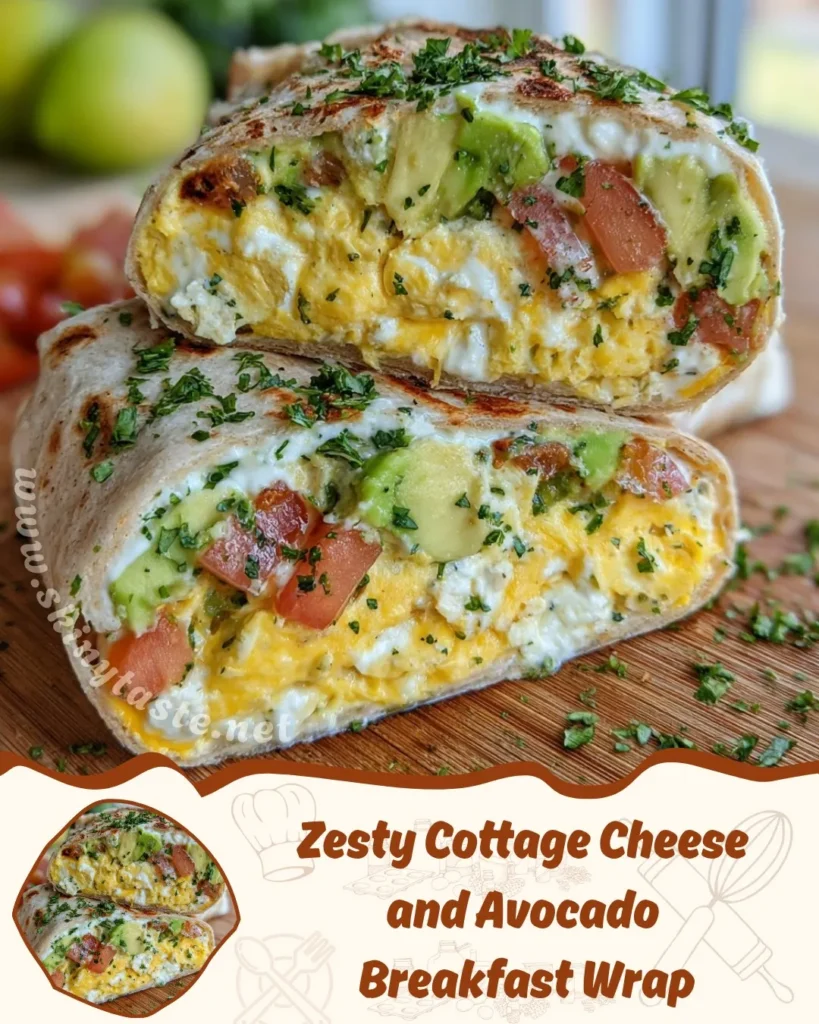High-Protein Breakfast Wrap with Cottage Cheese and Avocado 6 Zesty Cottage Cheese and Avocado Breakfast Wrap