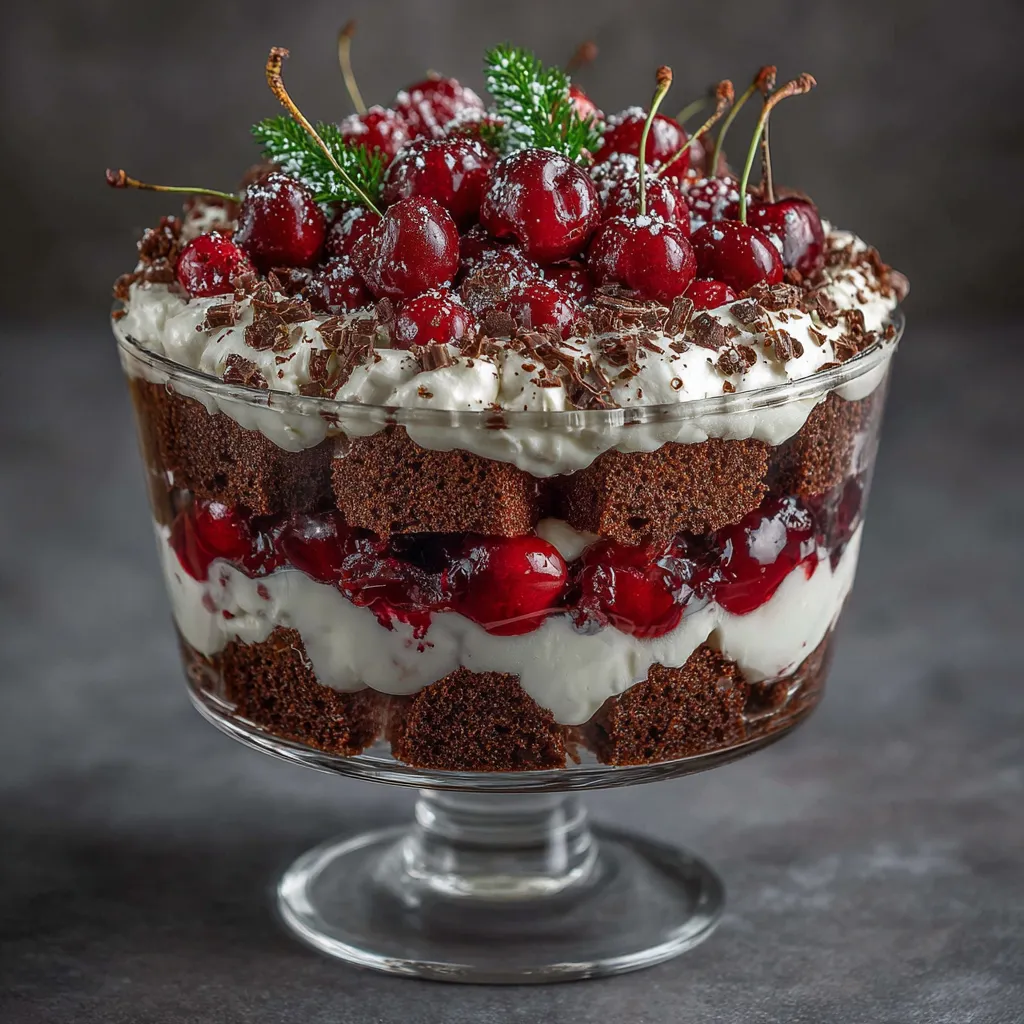 Black Forest Trifle for Christmas