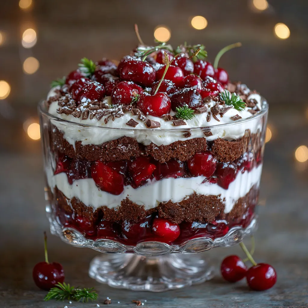 Black Forest Trifle for Christmas