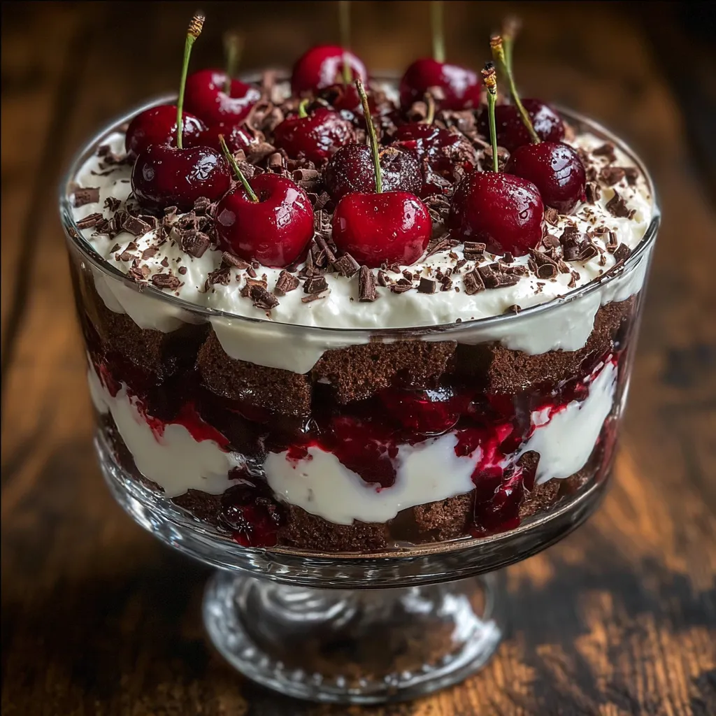 Black Forest Trifle for Christmas
