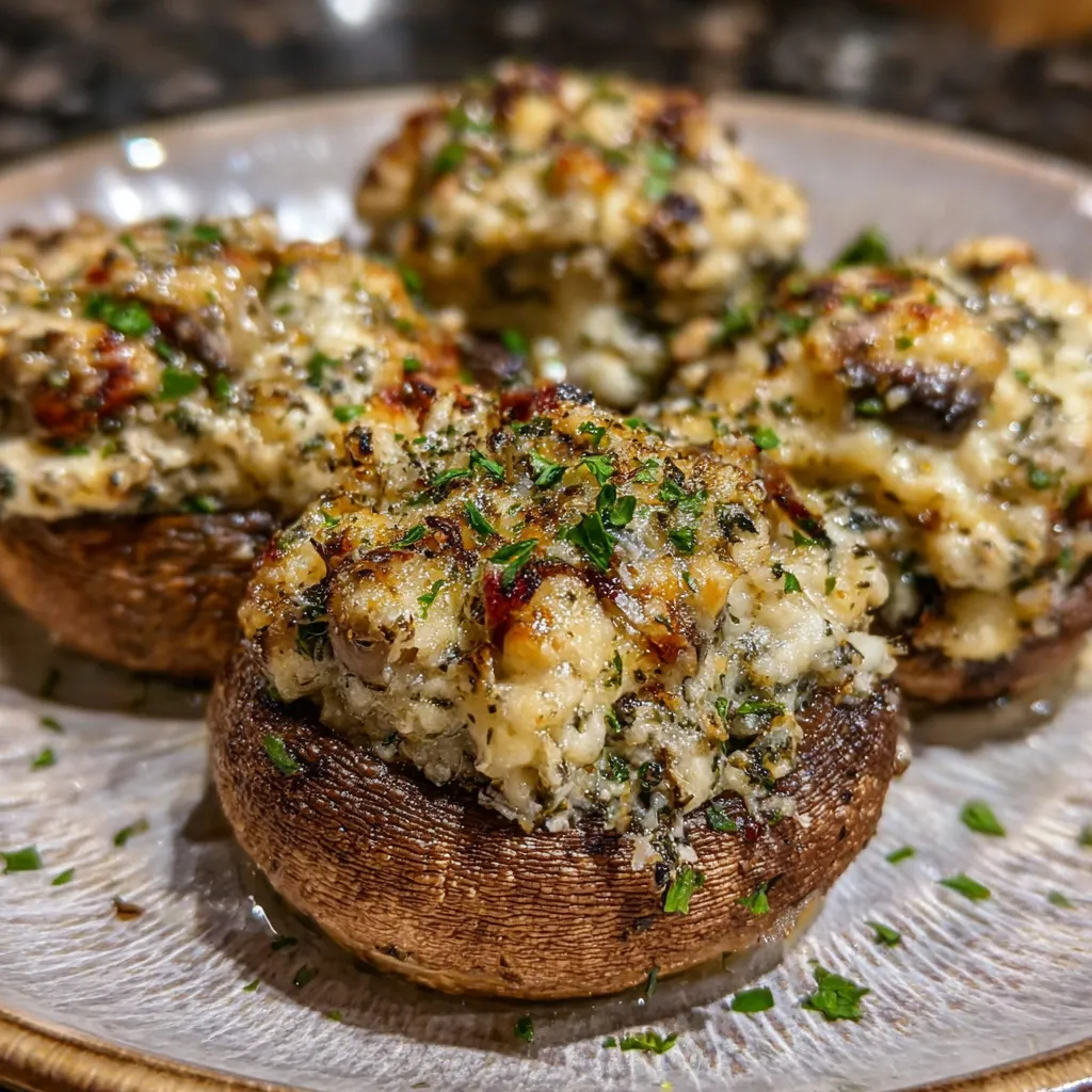 Best Christmas Stuffed Mushrooms