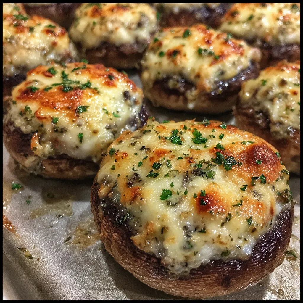 Best Christmas Stuffed Mushrooms