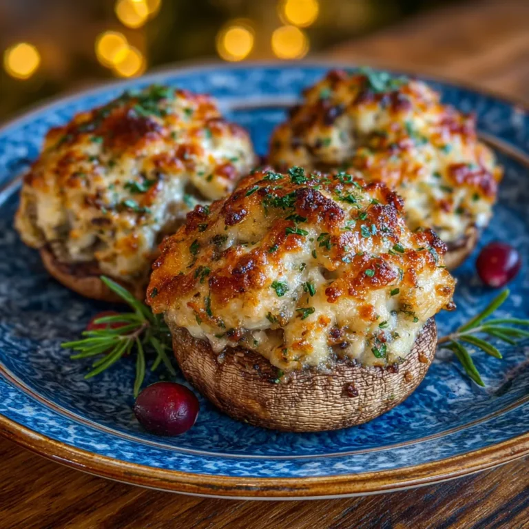 Best Christmas Stuffed Mushrooms