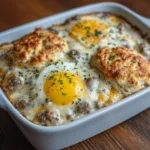Biscuits and Gravy Casserole – Easy Cracker Barrel Copycat