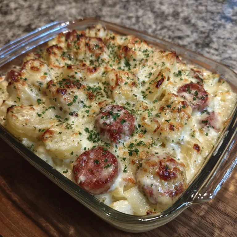 Cheesy Ranch Potatoes and Smoked Sausage