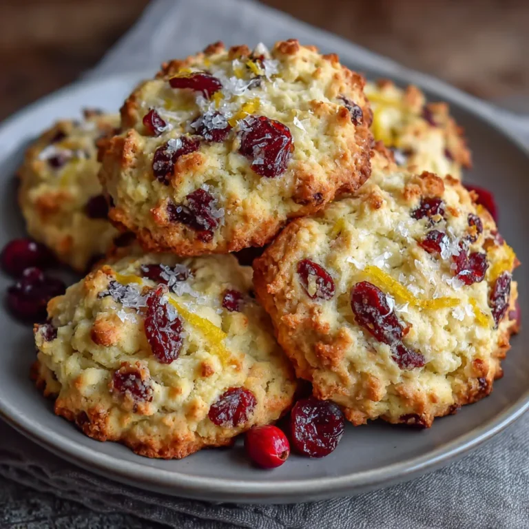 Chewy Christmas Cranberry Orange Cookies