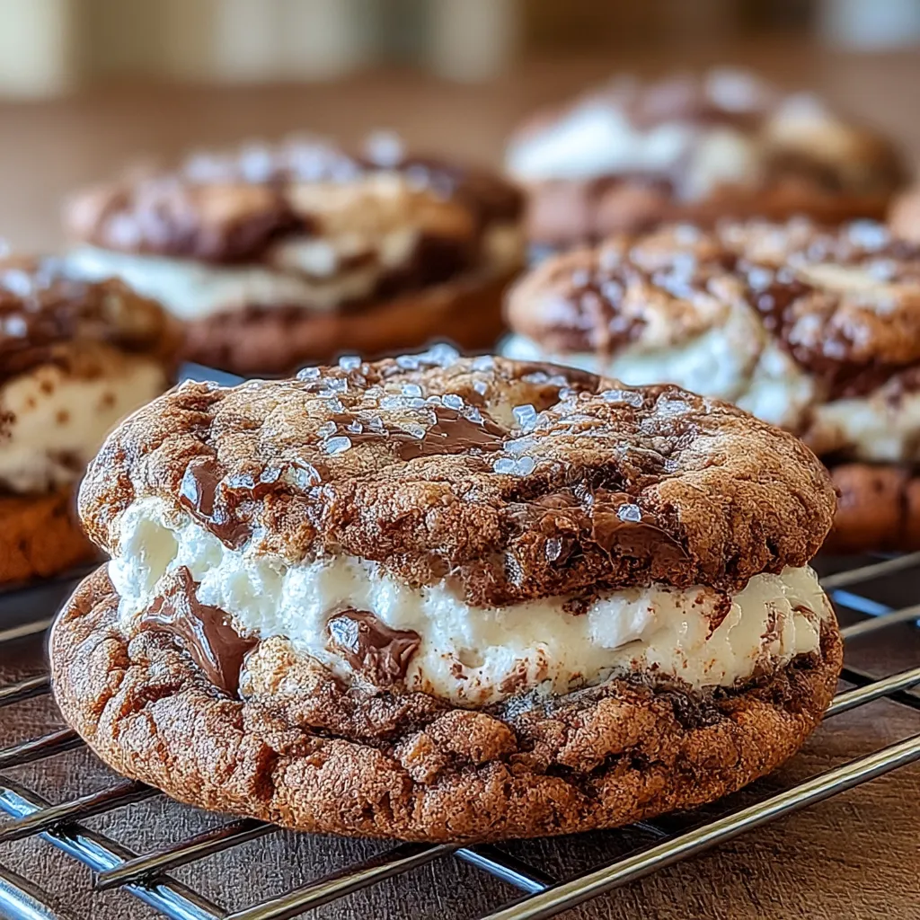 Chocolate Marshmallow Swirl Cookies