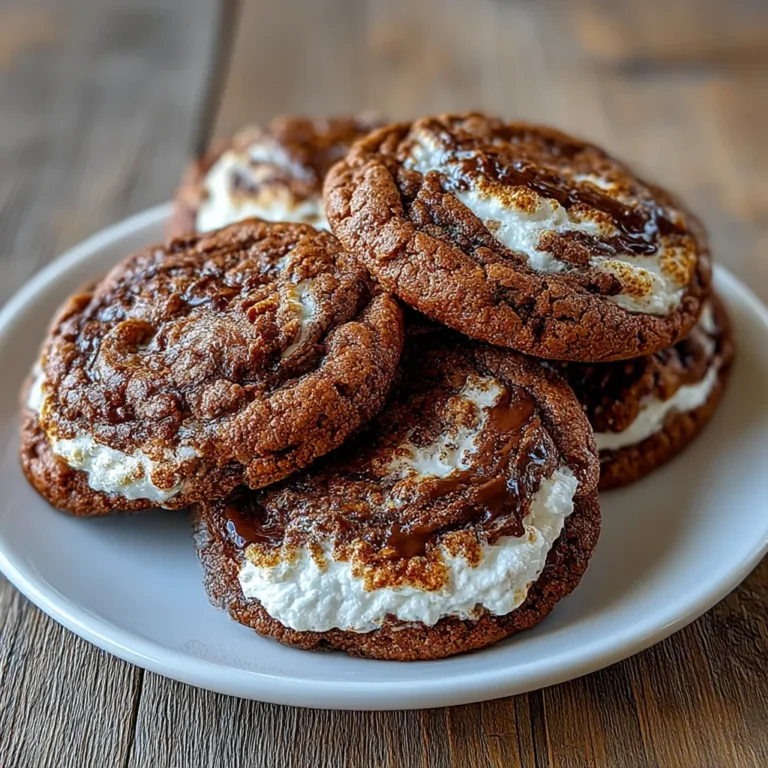 Chocolate Marshmallow Swirl Cookies