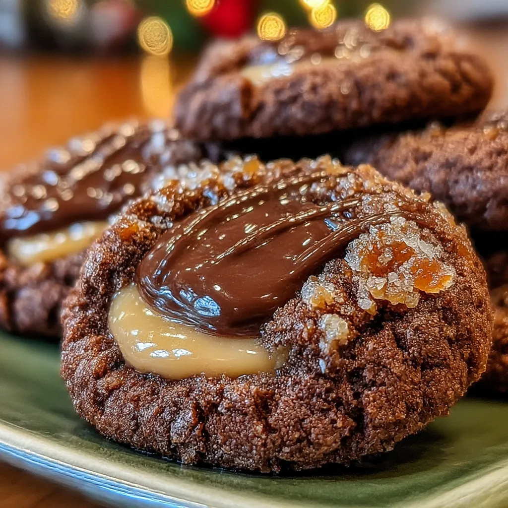 Chocolate Thumbprint Cookies