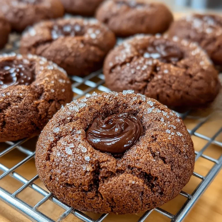 Chocolate Thumbprint Cookies