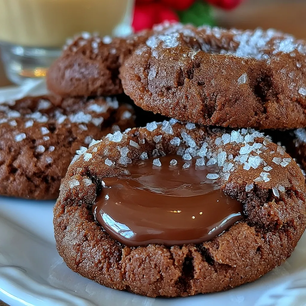 Chocolate Thumbprint Cookies
