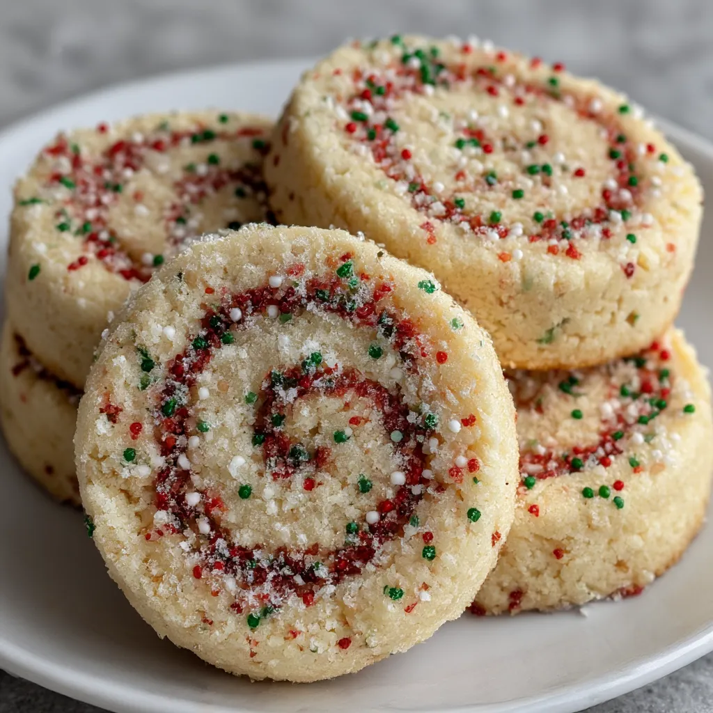 Christmas Pinwheel Sugar Cookies are 3 easy festive amazing 8 Christmas Pinwheel Sugar Cookies
