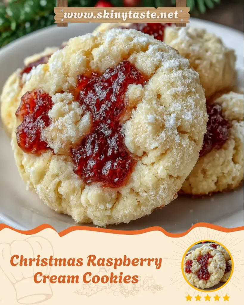Christmas Raspberry Cream Cookies 2