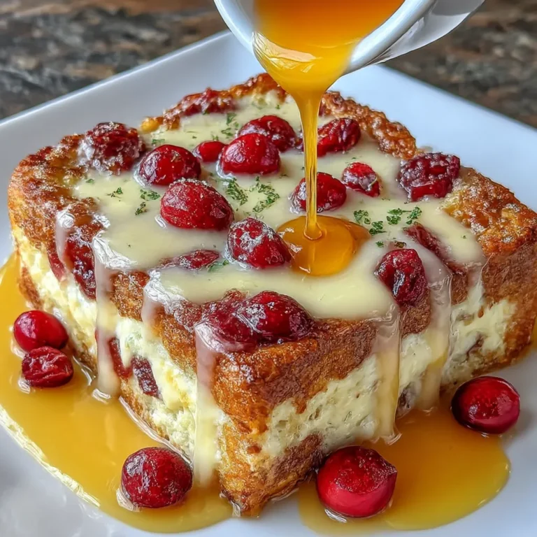 Cottage Cheese Christmas Morning Cranberry French Toast Squares