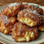 Cottage Cheese Cinnamon Apple Christmas Fritters