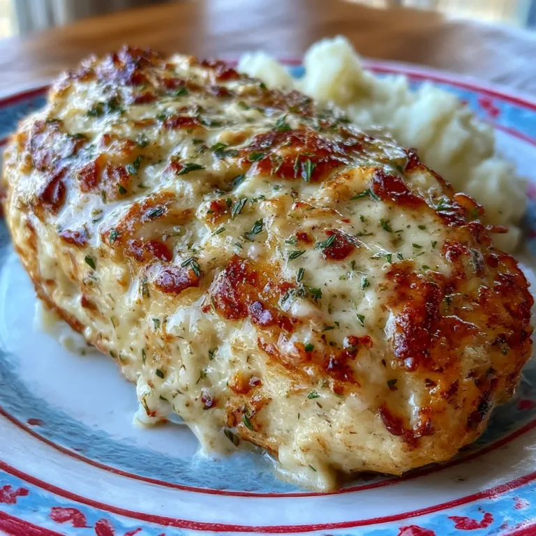 Cottage Cheese Creamy Garlic Parmesan Christmas Chicken