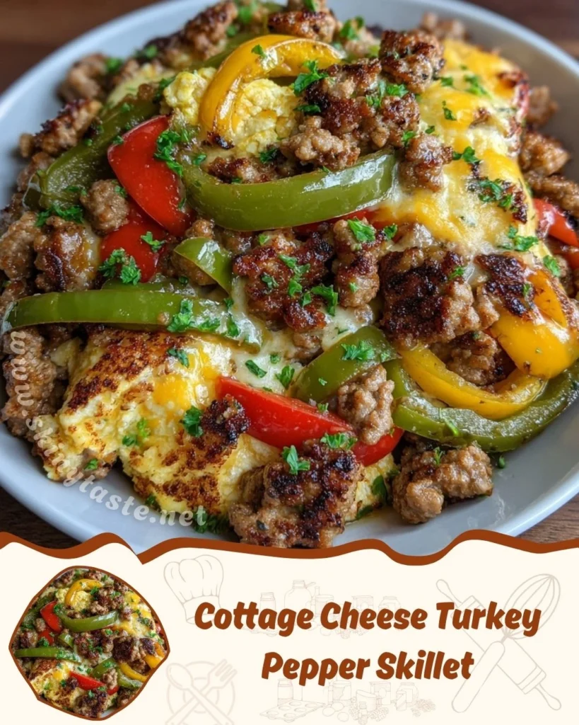Cottage Cheese Turkey Pepper Skillet – High-Protein, Low-Carb Comfort in One Pan 8 Cottage Cheese Turkey Pepper Skillet