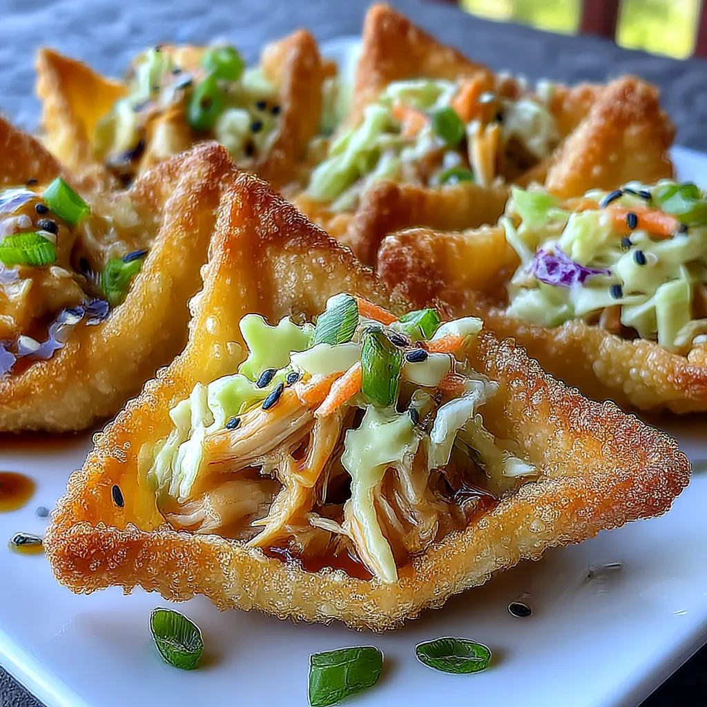 Crispy Chicken Wonton Tacos