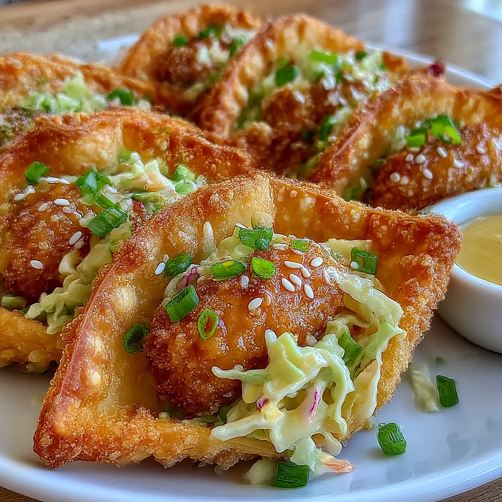 Crispy Chicken Wonton Tacos
